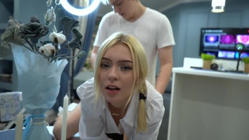 A bájos platinaszőke fősulis kiscsaj elbukott a vizsgán de én azért megfarkaltam a kis muffocskáját Thumb